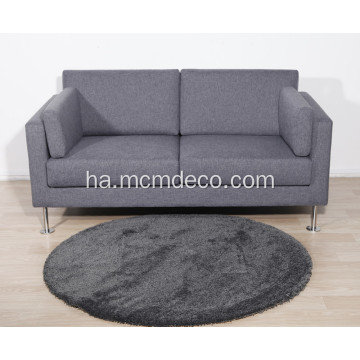 Salon Minimalist na zamani Fabric Park Double Sofa